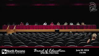 North Pocono Board of Education Special Meeting 20240620 [upl. by Eletnahc576]