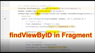 Solved✔ findViewById in Fragment and onViewCreatedview not Android Activity [upl. by Bourne]