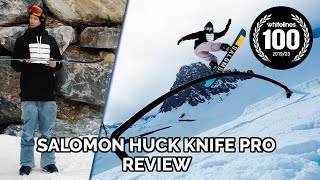 Salomon Huck Knife Pro Review  The Best Snowboards 20192020 [upl. by Yrennalf95]