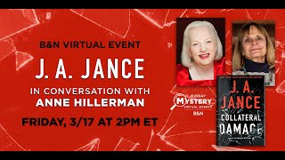 BNEvents JA Jance COLLATERAL DAMAGE with Anne Hillerman [upl. by Nosraep637]