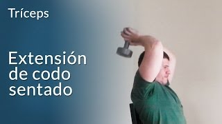 Extensión de codo sentado para tríceps [upl. by Oitaroh588]