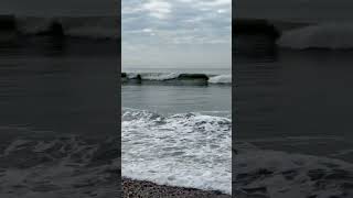 Huge waves rolling in at East Wittering 🌊🌊 waves wave shorts eastwittering nature [upl. by Nneb]