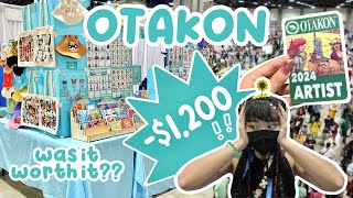 12K for a table 😱 was it worth it   Otakon ✧ ARTIST ALLEY VLOG [upl. by Alegnatal]