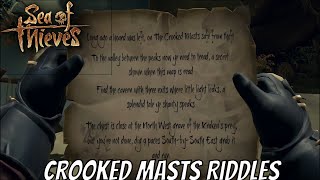 Sea of Thieves Crooked Masts Riddle Valley between the peaks Cavern Three Exits amp NW Grave [upl. by Yeloc]