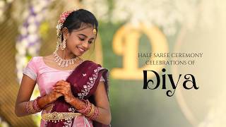 Diya Half Saree Ceremony  Cinematic Teaser 4K  Sada Nannu Full Video Song  Mahanati Video Songs [upl. by Ardnuat]