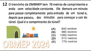 📌OBMEP  2024  NÍVEL 2  QUESTÃO 12 [upl. by Kwabena]