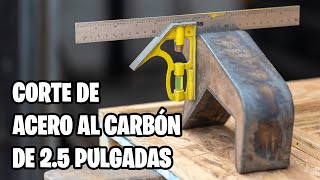 Muestras de corte de acero al carbón de 25 pulgadas con oxicorte CNC [upl. by Bina775]