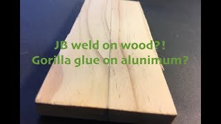 Gluing wood to aluminum 4 common glues tested [upl. by Grous]