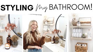 BATHROOM DECOR IDEAS  BATHROOM STYLING FOR FALL [upl. by Arand]