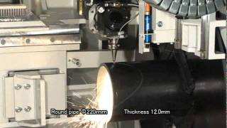 Mazak 3D Fabri Gear 220 Tube Laser [upl. by Ettenwahs414]