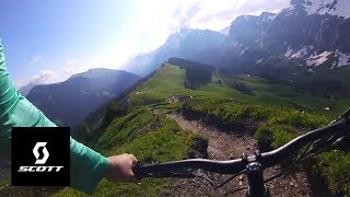 MAN WHAT A TRAIL POV wJulien Fournier Champéry Switzerland [upl. by Yorle678]