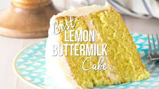 The Best Lemon Buttermilk Cake Recipe ever ⁠ [upl. by Chadbourne]