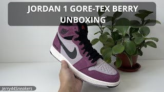 Unboxing Jordan 1 High Element GoreTex Berry [upl. by Maddis]