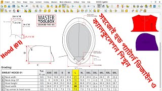 How to make a basic hood pattern  Hood Pattern Making  Hood Pattern Calculation How to overlaphood [upl. by Aros]