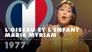 LOISEAU ET LENFANT  MARIE MYRIAM France 1977 – Eurovision Song Contest HD [upl. by Schechinger854]