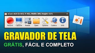 MELHOR GRAVADOR DE TELA para Windows  Gravar Parte da Tela ou Tela Toda [upl. by Nailil]