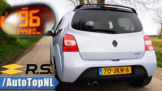 Renault Twingo RS CUP  ACCELERATION TOP SPEED amp SOUND by AutoTopNL [upl. by Ammej]