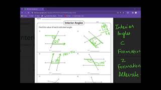 Alternate and Interior Angles [upl. by Luke919]