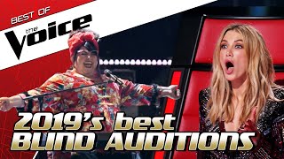 TOP 10  The BEST Blind Auditions of 2019 in The Voice [upl. by Derina28]