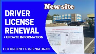 LTO URDANETA SA BINALONAN  NEW LOCATION  LICENSE RENEWAL [upl. by Florella]