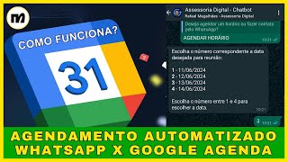 Aprenda Como Agendar Facilmente com o WhatsApp e Manychat no Google Agenda [upl. by Augusto]