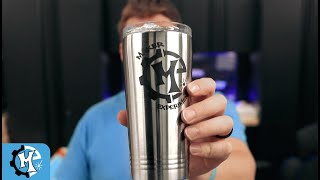 HOW TO ENGRAVE STAINLESS STEEL TUMBLERS  ENGRAVING YETI MUGS  LASER ENGRAVING MUGS  LASER MARKING [upl. by Richia]