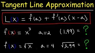 Finding The Linearization of a Function Using Tangent Line Approximations [upl. by Rebane]