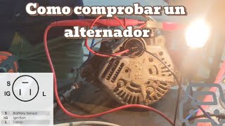 Como probar un alternador Toyota  Banqueo de alternador [upl. by Ymerrej]