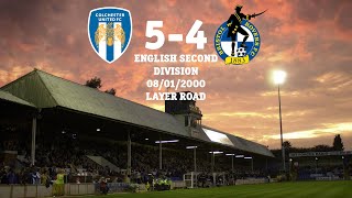 MATCH REPLAY Colchester United 54 Bristol Rovers 08012000 [upl. by Princess586]