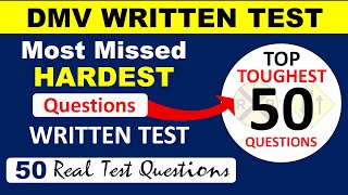 2024 California DMV Actual written test Question  50 Actual California DMV Test Question Paper [upl. by Luben]