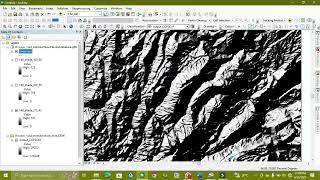 lineament and Lineament density finding Through DEM Data On ArcGis  Arcmap Of Any Part [upl. by Willet]