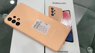 Samsung Galaxy A13 peach Colour Unboxing  First Impression amp Review 🔥🔥🔥 Samsung A13 6GB128GB [upl. by Cyndia]