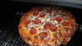 pizza on Traeger Wood Pellet Smoker [upl. by Alexandria90]