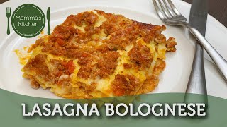 Italian LASAGNA BOLOGNESE  Original Italian recipe 2min [upl. by Rexferd]