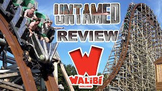 Untamed Review  Walibi Hollands Airtime Packed RMC Hybrid Coaster [upl. by Llekcm349]