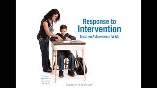 Response to Intervention Ensuring Achievement for All [upl. by Claire]