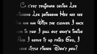 Les Poissons  The Little Mermaid Lyrics [upl. by Lynnet]