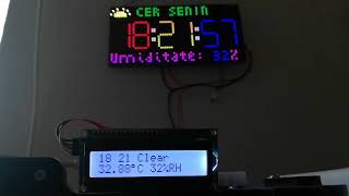 RPi Pico W Weather Station Clock using MicroPhython 4 [upl. by Yeliac]