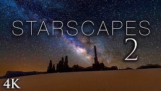 STARSCAPES II 4K Stunning AstroLapse Ambient Film  Space Music for Deep Relaxation amp Sleep [upl. by Jarnagin]