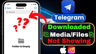 Telegram Downloaded PhotosVideosFiles not Showing on iPhone  Find Telegram Downloaded Media Files [upl. by Rosenblum]