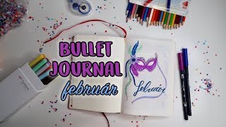 Tervezzünk  Bullet Journal Február  Viszkok Fruzsi [upl. by Stochmal]