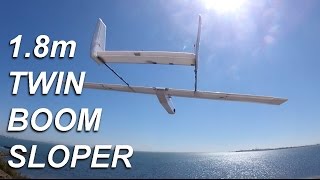 18m Twin Boom sloper maiden [upl. by Yrrok862]