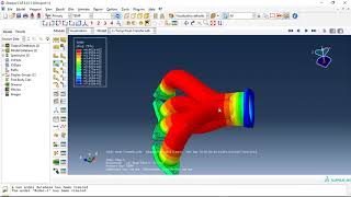 Simulation Conductive convective and radiative heat transfer in an exhaust manifold [upl. by Edny]