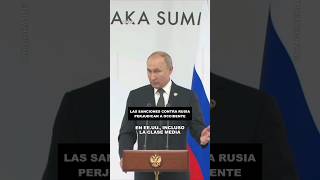 Putin explica cómo las sanciones contra Rusia afectan a los países occidentalesputin rusia europa [upl. by Yetsirhc]