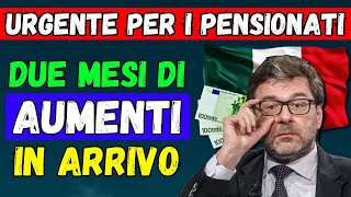 🚨URGENTE PER I PENSIONATI 👉 DUE MESI di AUMENTI e BONUS in ARRIVO Novembre e Dicembre 💶 Vediamoli [upl. by Atkinson]