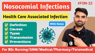 Nosocomial Infections in Hindi  Hospital Acquired Infections in Hindi [upl. by Aerona]