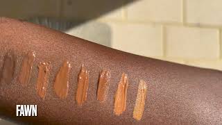 LA Girl Pro Concealer Swatches 10 Darkest Shades I Natural Light  Truffle Chestnut Toffee Fawn [upl. by Aokek524]