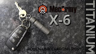 MecArmy X6  Stylish sandblasted Titanium keychain light [upl. by Dwan]