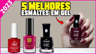 OS 5 MELHORES ESMALTE EM GEL DE 2023 [upl. by Eelloh214]