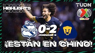 Resumen y goles  Puebla 02 Pumas  AP2023J9  Liga Mx  TUDN [upl. by Atinek]